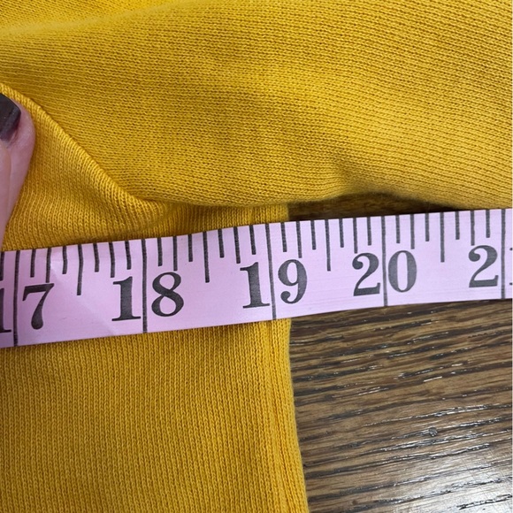 Talbots Sweater Sweatshirt Golden Yellow w/ Ruffles Size Small - Picture 11 of 11